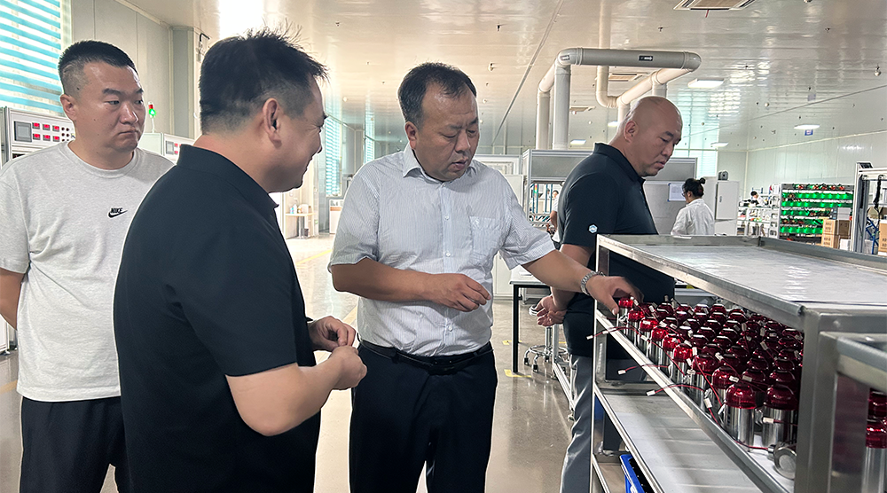 乌海市海南区副区长陈海啸等领导一行莅临驰诚电气考察指导